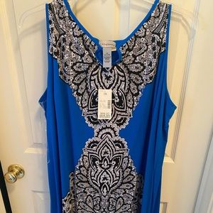 Blue dress new never worn w/ tags
